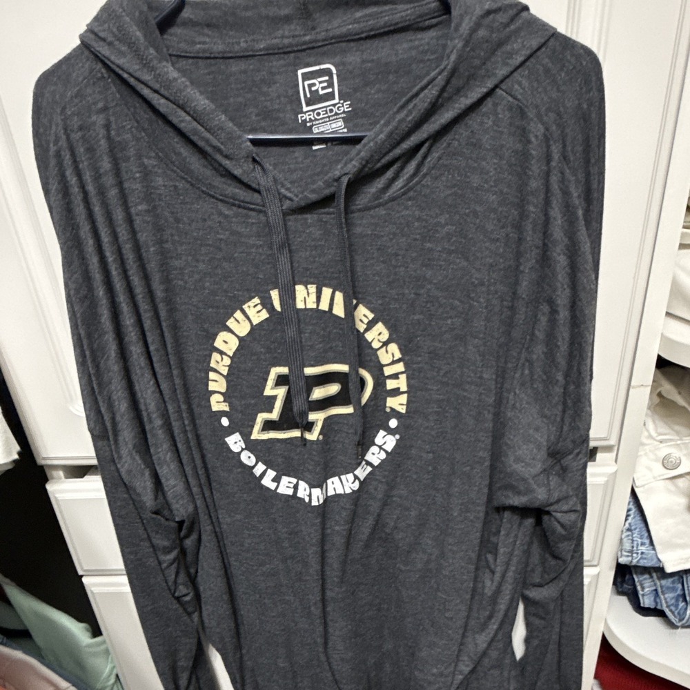 ProEdge Purdue Boilermakers Men's Pullover Hoodie Gray 2XL